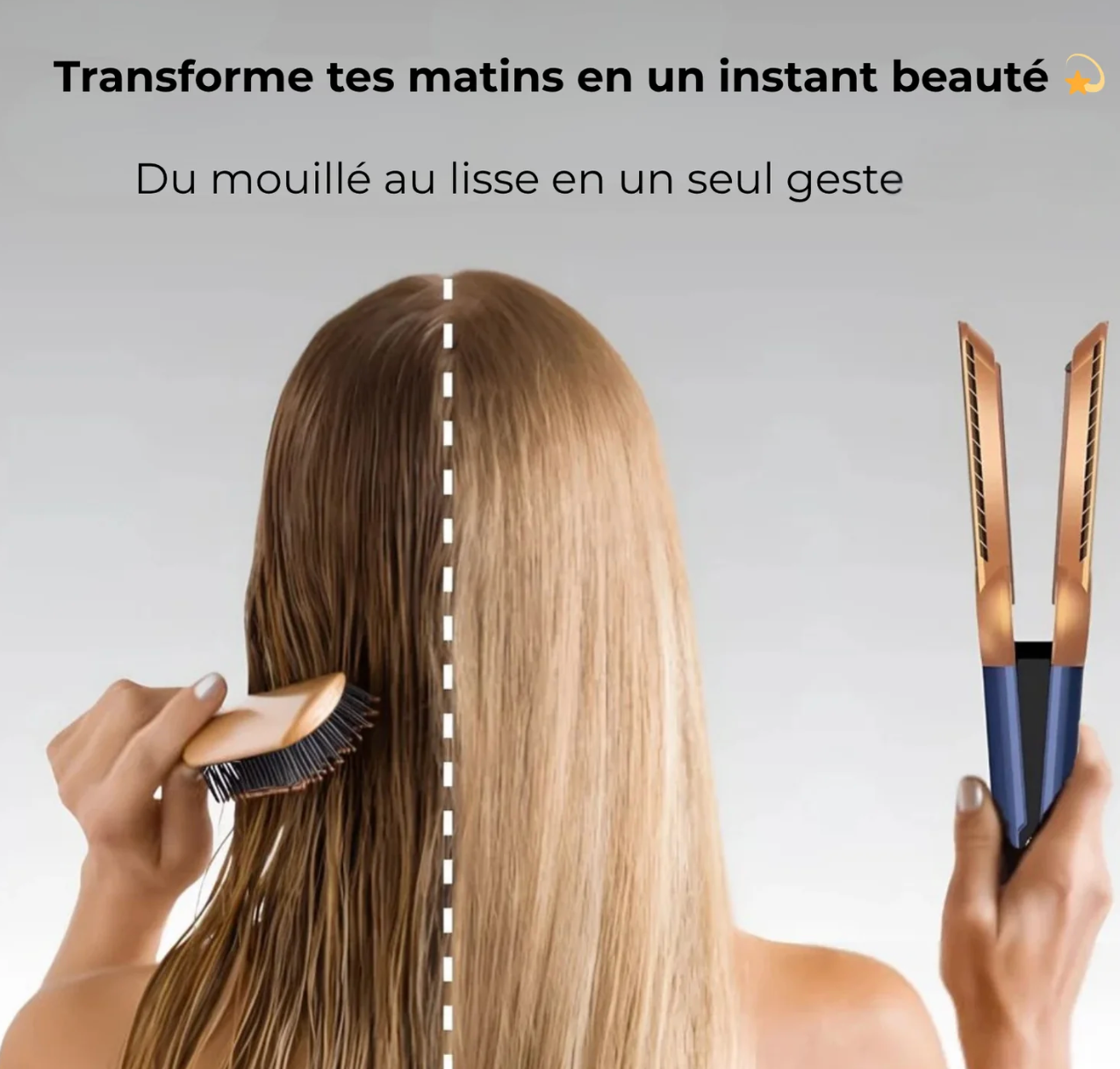 Velvinor™ | Lisseur 2 en 1 Séchant & Lissant