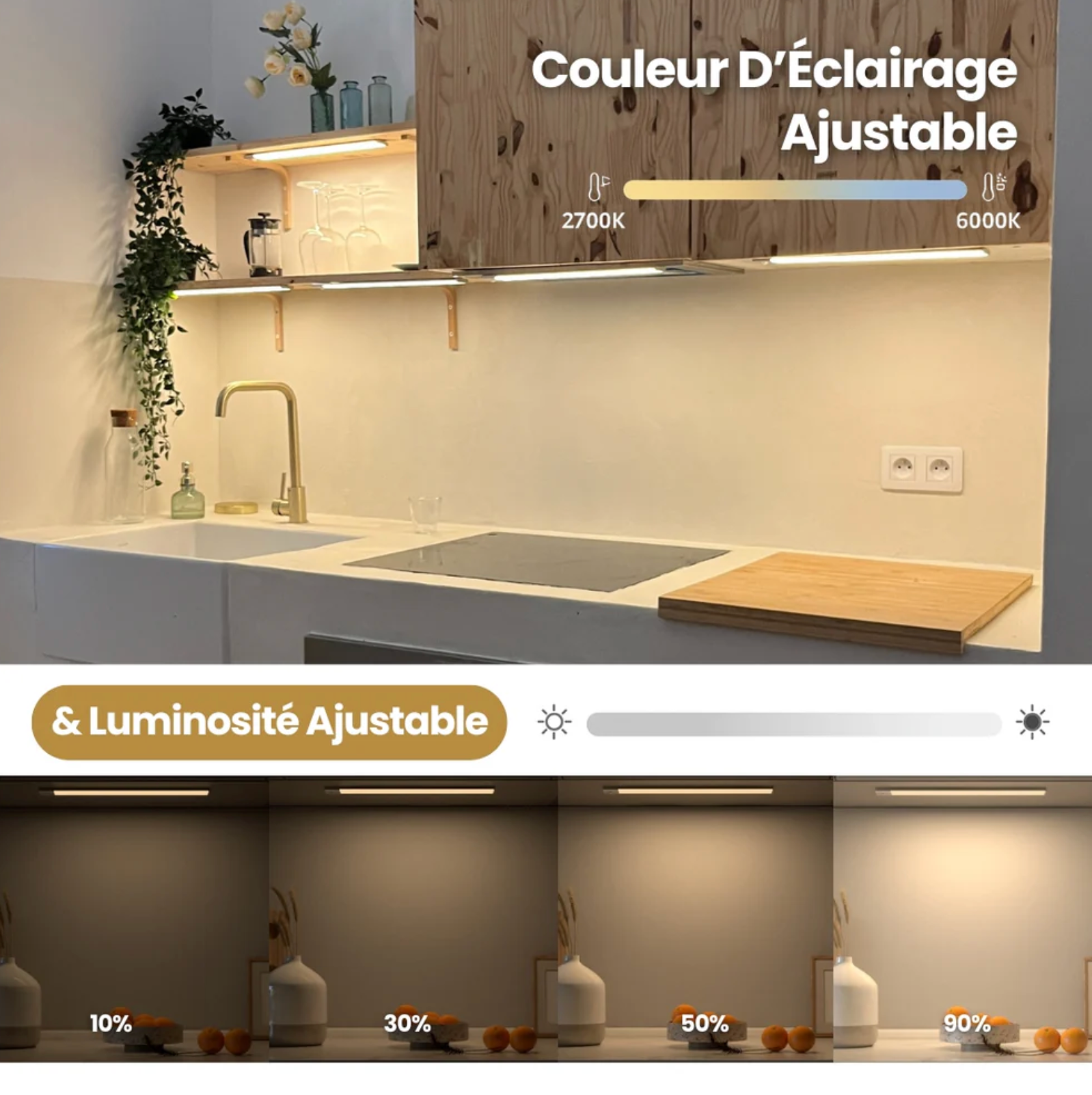 Velvinor™ | Éclairage Intelligent LED à Détection de Mouvement