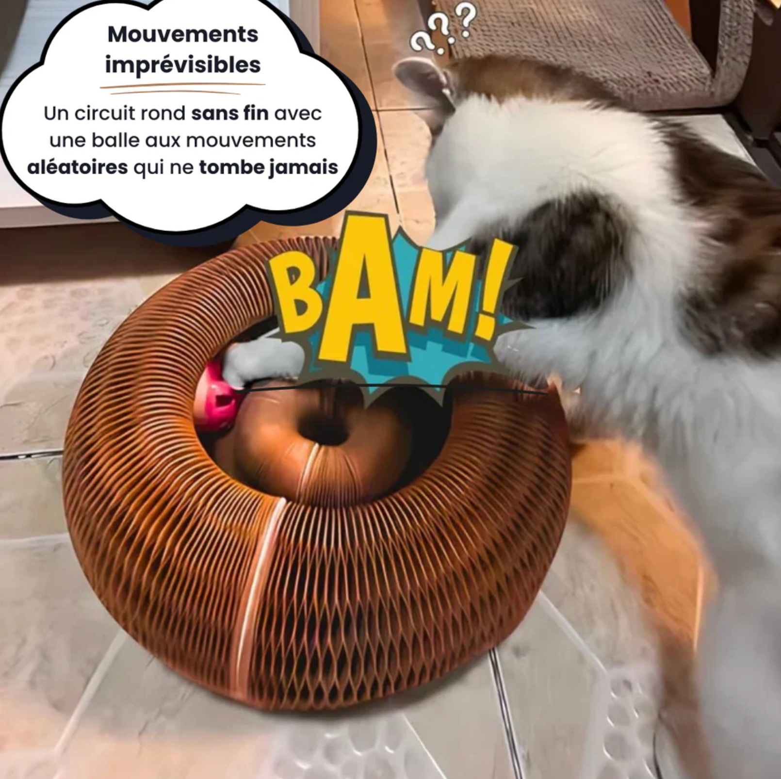 Velvinor™ | Griffoir interactif pour chats
