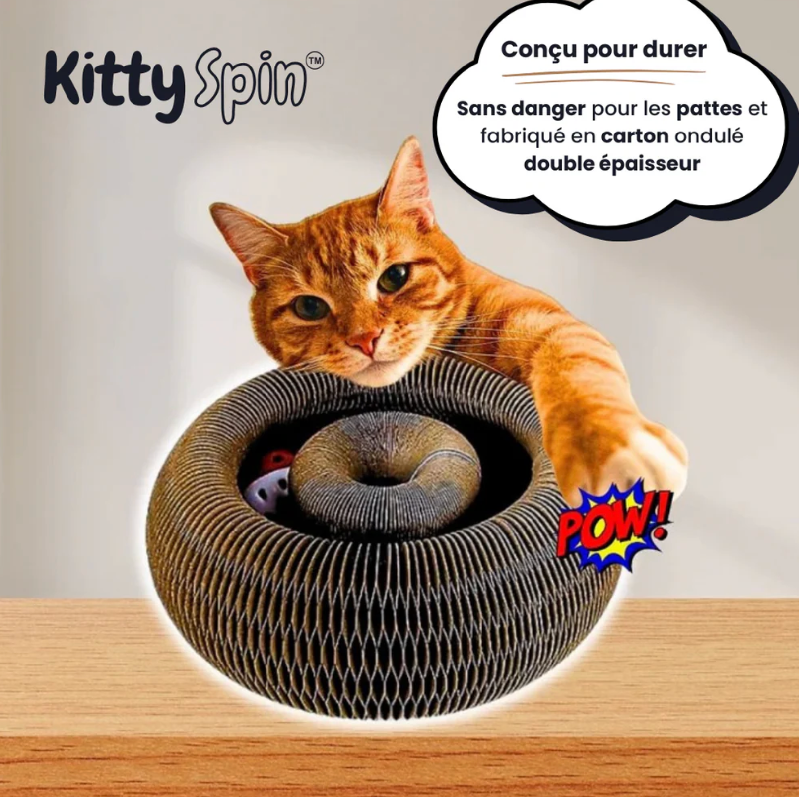 Velvinor™ | Griffoir interactif pour chats