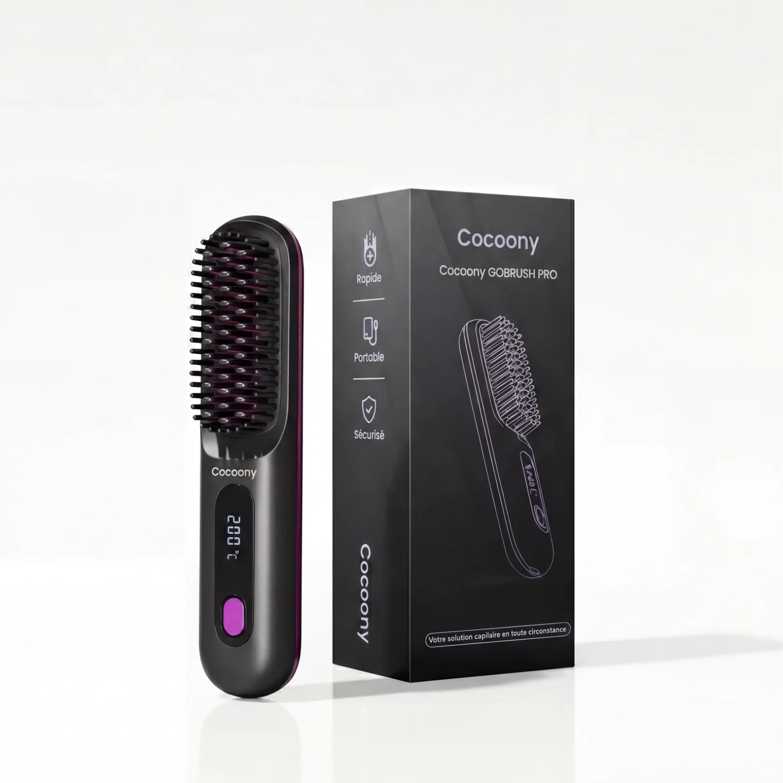 Velvinor™ | Brosse Cocoony Volume Cheveux Courts