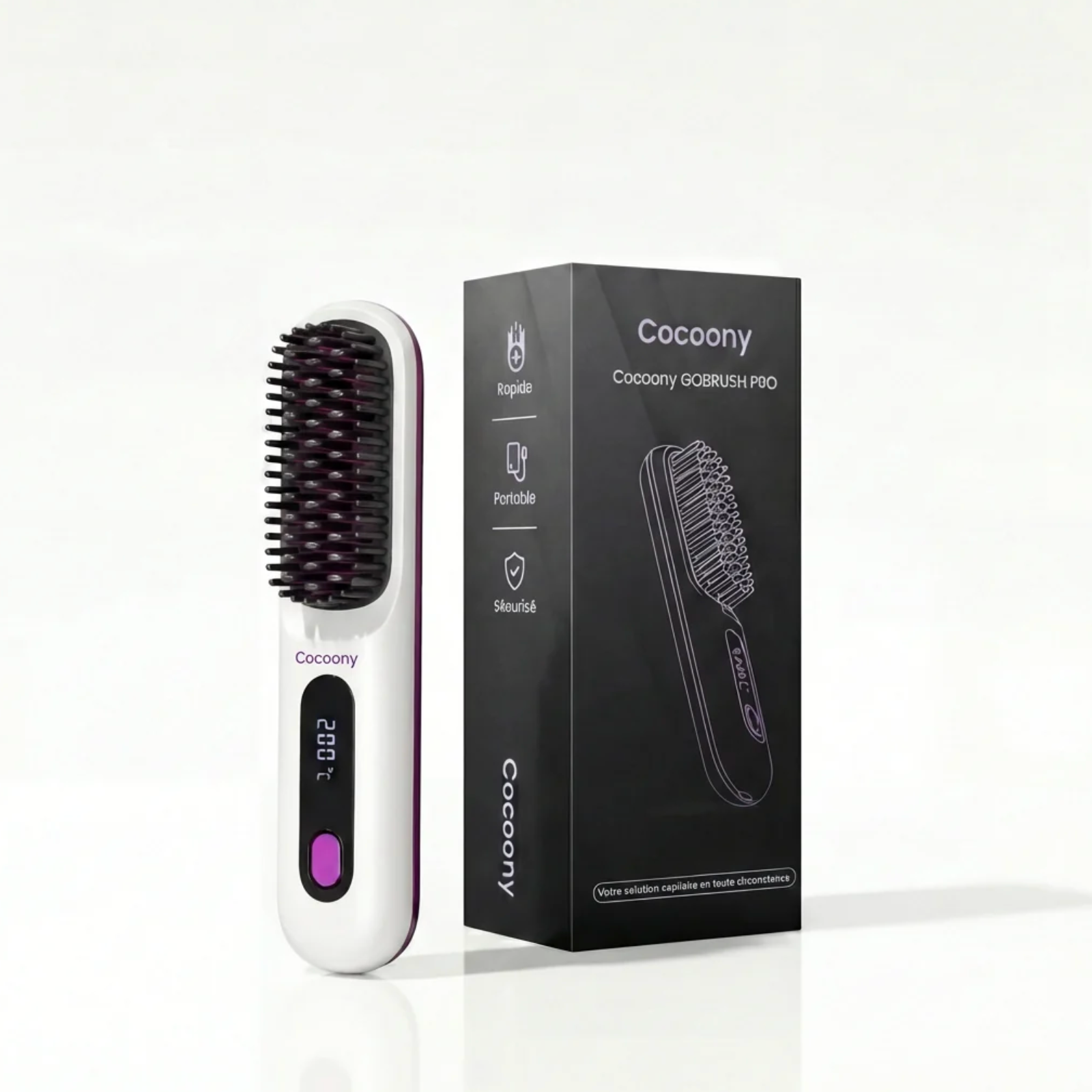 Velvinor™ | Brosse Cocoony Volume Cheveux Courts