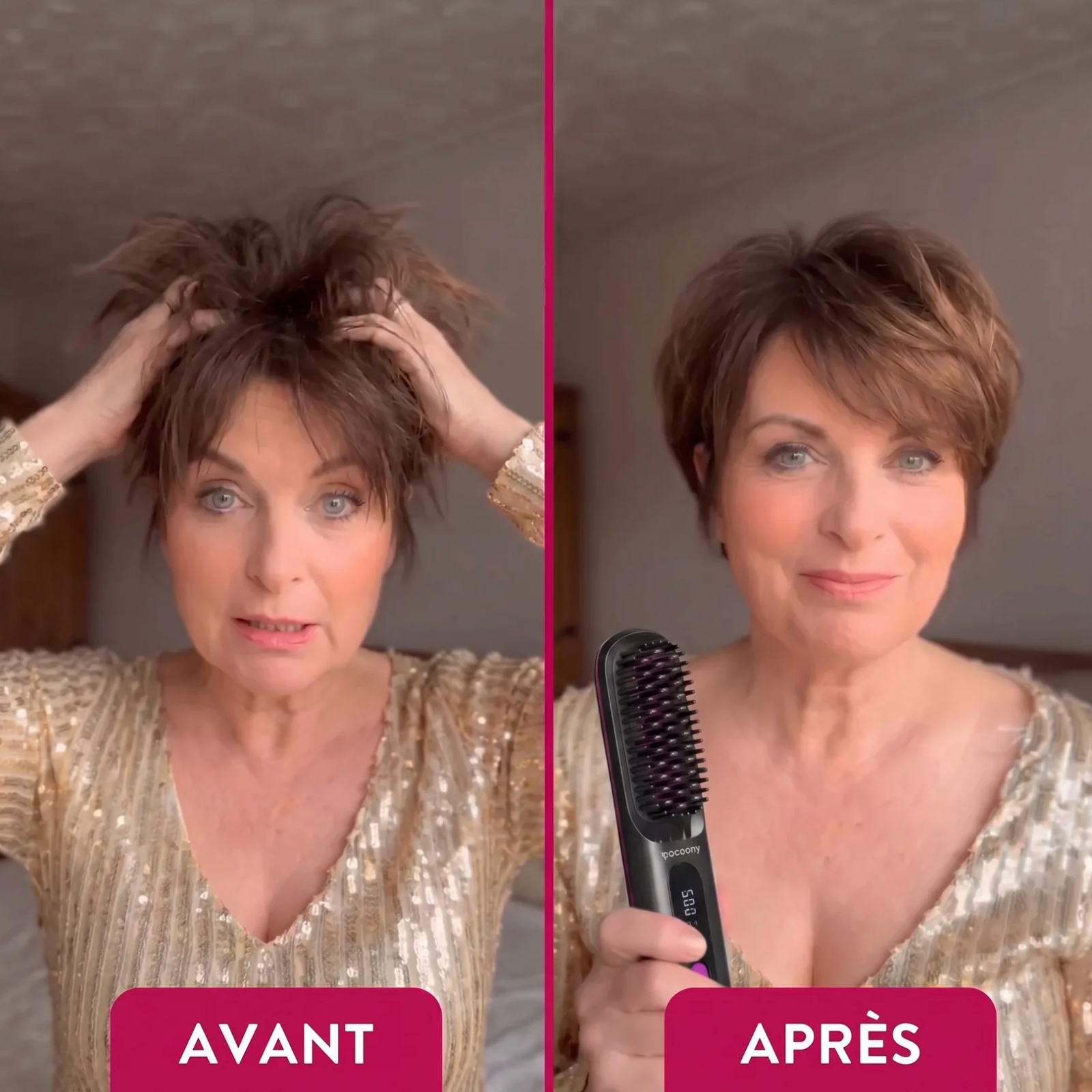 Velvinor™ | Brosse Cocoony Volume Cheveux Courts