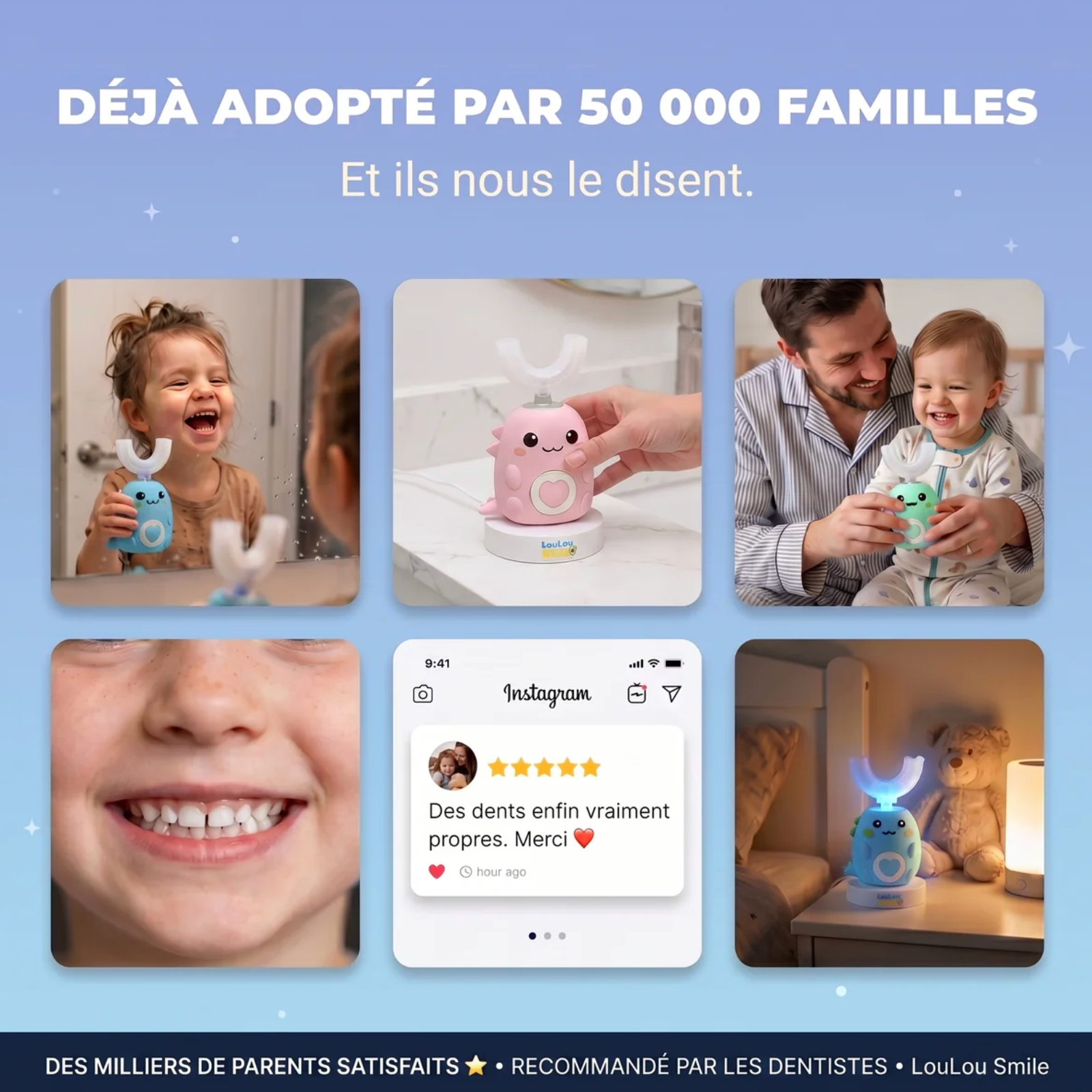 DinoBrosse™ | Brosse à Dents 360° Ludique pour Enfants