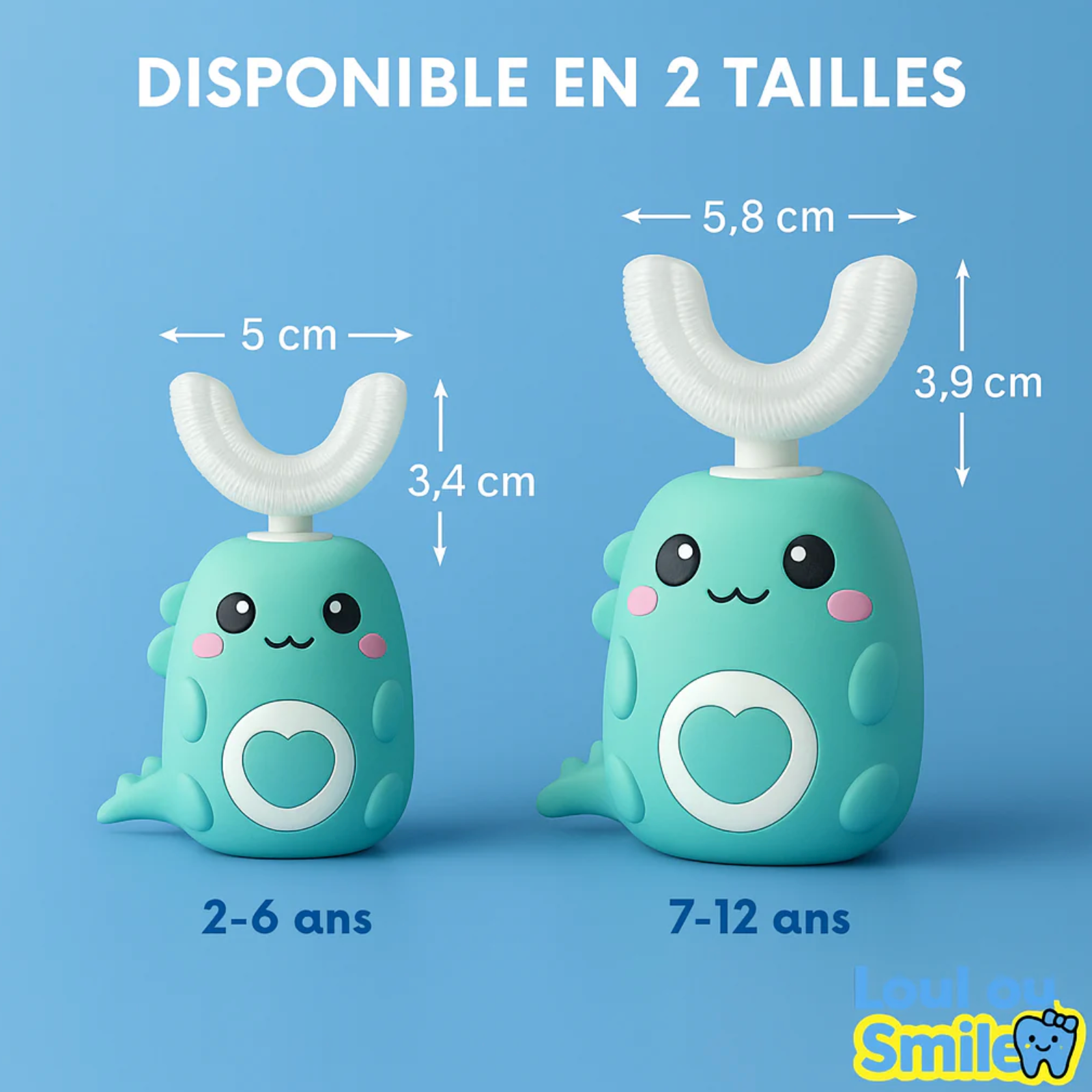 DinoBrosse™ | Brosse à Dents 360° Ludique pour Enfants